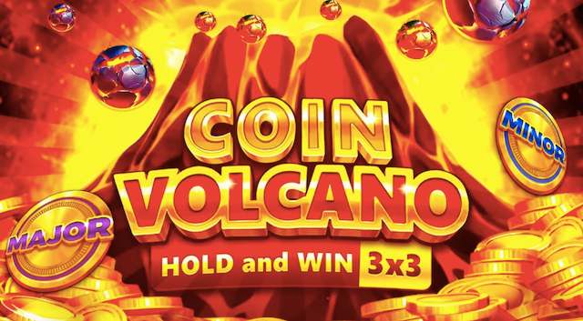 Coin Volcano slot game by 3 Oaks Gaming – 3x3 Hold and Win pokie with volcanic theme